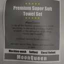 MOONQUEEN 18 Pack Premium Hand Towels - Quick Drying - Microfiber Coral Velvet Highly Absorbent Towels - Multipurpose Use as Hotel, Bathroom, Shower, Spa, Hand Towel 16 x 28 inches (Light Grey)