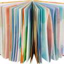 SIIXU Spiral Journals for Women, Hardcover Notebook, Colorful Blank, Large, 128 Pages, B5, 6.8x9.8, Summer