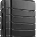 28 Inch Luggage Suitcase with TSA Lock, Hard Shell Rolling Suitcase with Spinner Wheels, Expandable Lightweight Luggage, Black