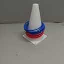 Leitee 16 Pcs Gender Reveal Party Boy or Girl Ring Toss Game Include 2 Plastic Cones 12 Pink Blue Toss Rings and 2 Gender Stickers for Guests Baby Shower Party Supplies