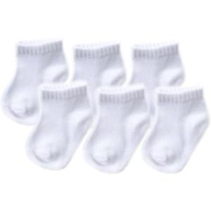 Luvable Friends Unisex Baby Newborn and Baby Socks Set (0-6 Months, White)