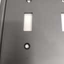 Matte Black Decorative Outlet Covers Wall Plates, Bamboo Fiber Light Switch Covers, Natural Material Electric Receptacle Switch Plate Outlet Cover of various styles (3 Gang Toggle 1 Pack)