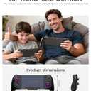 Spican Switch Controllers for Nintendo Switch/OLED Controller, Full-Size Switch Joy-pad for Better Handheld Mode, Switch Accessories Wireless Pro Controller with RGB Light/Battery/Turbo/Macro/4 Game Slot