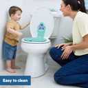 Bright Starts Disney Baby Stitch Flip & Sit Potty Training Seat, Attaches to Toilet Securely, Space Saving Design Fits Most Toilets, Easy to Clean