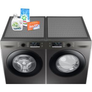 2 Pack Washer and Dryer Covers for the Top, 23.6'' x 19.7'' Silicone Rubber Mat for Laudry Machine & Dryer,Non-slip Heavy Duty Waterproof Washable Top Protector Mat Pad for Laundry & Kitchen