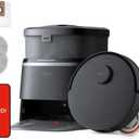 Yeedi M12 PRO+ Robot Vacuum and Mop, 11000Pa Strong Suction, ZeroTangle Technology, TruEdge Deep Mopping, Auto Mop Washing/Drying, Auto-Lift Mopping, Mini Omni Station, Black