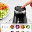 iRIITCH Food Processors, Electric Food Chopper with Meat Grinder & Vegetable Chopper - 2 Bowls (10 Cup+5 Cup) with Powerful 500W Copper Motor - Includes 2 Sets of Bi-Level Blades for Fruits/Meat/Nuts