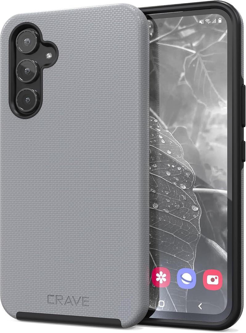 Crave for Samsung Galaxy A54 Case, Shockproof Protection Dual Layer Case for Galaxy A54 (6.4 inch) - Slate