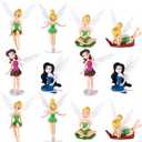 12 Pcs Set Miniature Fairies Figurines Accessories, Planter Pot Hanger Decorations Fairies Flower Pot Plastic Fairy Garden Figurines Angel Accessories Ornaments for Outdoor Decor