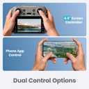 Drone for Kids with Camera, Foldable RC Quadcopter with 4.5" Remote Screen, Brushless Motor, Optical Flow Hover, Adjustable Camera, 360° Flip, Gesture Photo/Video, One Key Start/Land, Birthday Gift Toy