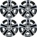 Hubcap Replacement for Toyota Rav4 2013, 2014, 2015, 2016, 2017, 2018, 17-inch Heavy Duty Premium Quality, Silver and Black, Set of 4
