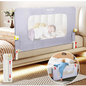 Q-MIULIKE Folding Baby Safety Bed Rail 47"