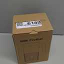 Electric Milk Frother and Steamer, 4-in-1 Instant Milk Steamer for Coffee, Latte, Cappuccino, Hot Chocolate, Automatic Hot & Cold Milk Foamer, Stainless Steel Detachable Cup, Quiet, Dishwasher Safe (Small, Black)