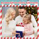 Eoocan 20 Inches Monogram Christmas Stockings White Velvet with White Super Soft Plush Cuff Embroidered Xmas Stockings Classic Personalized Stocking Decorations for Family Holiday Season Decor(Dad)