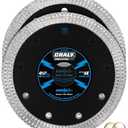 CRALY 4-1/2 Inch Super Thin Diamond Blade, 7/8 in Arbor, 4.5'' Diamond Tile Blade for Angle Grinder & Tile Saw, Diamond Cutting Wheel for Cutting Ceramic, Tile, Marble, Granite, Brick, Porcelain, 2PC