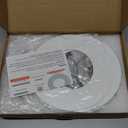 5 and 6 inch Recessed Can Light Conversion Kit, Ceiling Light Fixture Upgrade, Pendant & Hanging, 7 Inch Flat Steel Ceiling Medallion, White Finish 2 Packs