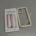 ANB for iPhone 12 Pro Max Case,Hard PC+Soft Silicone 3in1 Heavy Duty Military Grade Shock Resistant Cover for iPhone 12 Pro Max Case 6.7 Inch. (White)