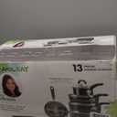 Rachael Ray Create Delicious Nonstick Cookware Pots and Pans Set, 13 Piece, Gray Shimmer