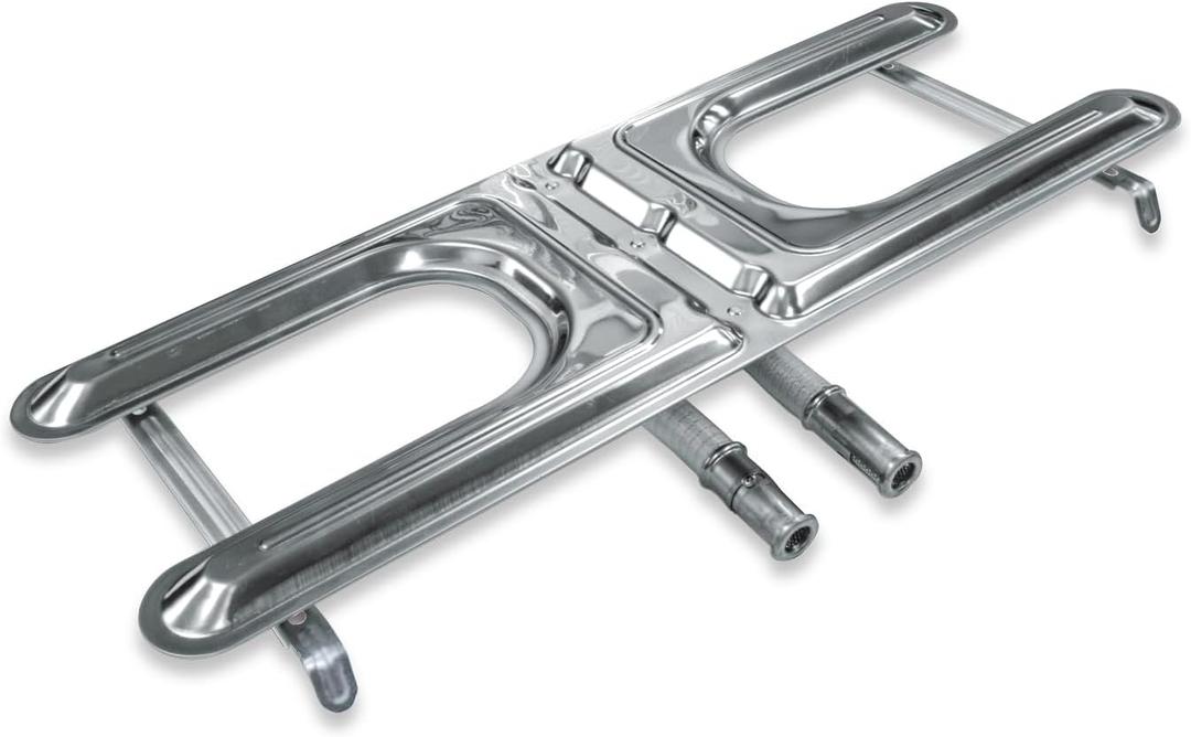 19.5IN H-Type Stainless Steel Burner, Replacement for Char-Broil, Thermos, Arkla, Sunbeam, Charmglow, Kenmore and Fiesta Gas Grills