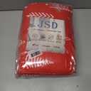 JSD Red Kids Christmas Comforter Set Twin Size, 2 Piece Xmas Tree Printed Microfiber Bedding Set, Machine Washable