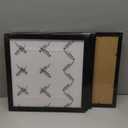 Black 12x12 Picture Frame Set,Square Photo Frame with Mat Display Pictures 8x8 or 12 x 12 Without Mat,PVC Glass,for Wall Home Office Dcor12x12,Black