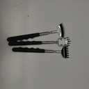 3 Pack Different Back Scratcher Metal Portable Telescoping with Rubber Handles, Extendable Back Massager Tool with Beautiful Box, Stocking Stuffers for Men Women Christmas Presents(Black)