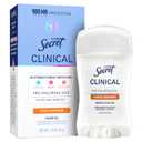 Secret Clinical Strength 100HR Sweat & Odor, Stress Response Clear Gel Antiperspirant Deodorant for Women, 3X Stress Protection with Pro-Hyaluronic Acid, PH Balancing Minerals, 1.6 oz