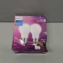 PHILIPS LED 75W A21 2-Pack WhiteDial Multi-CCT (5000K) 1100 Lumen (9W = 75W) Dimmable Clear Flicker-Free Light Bulbs