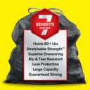 Glad Large 30 Gallon Trash Bags, Unscented Heavy Duty Garbage Bags, Forceflex with Drawstring, 50 Count (Packaging May Vary)