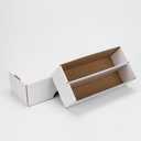 4 Set Trading Card Storage Box, 1600 Count Collector White Trading Cards Box Storage Sports Card Storage Cases Organizer Box for Basketball Soccer Baseball Game Cards