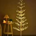 5FT 518LED Lighted Tree with Twinkling Lights, Pre-Lit Artificial Fairy Light Tree for Indoor Outdoor Use, Warm White for Home Decor, Wedding, Christmas