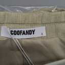 COOFANDY Men Suits Classic Fit 2 Piece Suit Set One Button Casual Blazer Wedding Business Suit Separates (Beige, L)