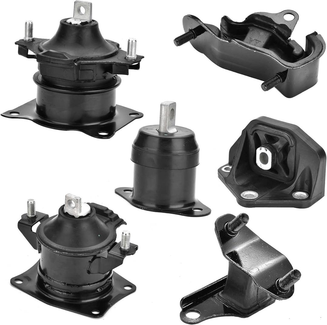6PCS Engine Motor Mount Set Compatible with Honda Accord 3.0L 2003-2007 Auto Transmission Motor Mount Replace A4526HY A4527HY A4524 A4525 A4544 A4517