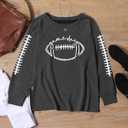 Womens Long Sleeve Shirts, Casual 1776 American Flag We The People Lightweight Sweatshirt (S)