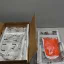 Narrow Side Table for Small Space Set of 2, 2-Tier Small End Table with Shelf Holder, Slim Nightstand, Skinny Snack Couch Table in Living Room, Bedroom, Study, Kitchen and BalconyWhite