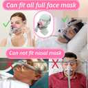 6 Pack CPAP Mask Liners Compatible with Large Size CPAP Full Face Mask,Comfort Reusable Cushion Covers,Absorbs Facial Oils and Moisture Improve The Comfort of Wearing (Pink)