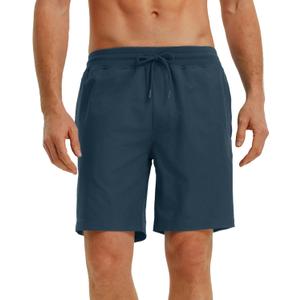 Rouen Mens Athletic Shorts Zipper Pockets Lightweight Quick Dry Drawstring 7/9 Inch Sport Workout Running Golf Gym Shorts Men (X-Large)