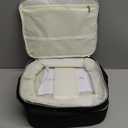 DreamGenius Nail Polish Organizer Case Holds 42 Bottles, Portable Double-Layer Nail Polish Storage Bag with Adjustable Dividers for Manicure Tools, Black