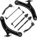 8PCS Front Lower Driver & Passenger Side Control Arms Suspension Kits Ball Joint Fit for Nissan Rogue 2008-2013, Rogue Select 2014-2015