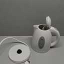 OVENTE Electric Kettle, 1.7L Fast Boiling Water Heater for Coffee or Tea, BPA Free with Water Level Gauge, Auto Shut-Off, Boil-Dry Protection, Indicator Light and Removable Filter, White KP72W