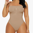 REORIA Shapewear Bodysuits for Women Tummy Control Seamless Body Shaper Sculpting Snatched Waist Butt Lifting Thigh Slimmer, Size L