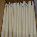 Flameless Flicker Taper Candles LED Candles Flickering Warm White Light Ivory LED Candlesticks Window for Christmas Wedding Home Decor(9.7 Inches, 50 Pcs)
