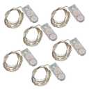 LumaBase Battery Operated LED Fairy String Lights, Cool White - Set of  12