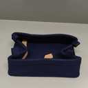 Small Storage Baskets Fabric Storage Bins Basket Soft Storage Baskets Decorative Bins Storage Basket for Cosmetics Makeups Coins Keys Mittens Hats Cards Storage Basket Navy Blue (11.4 x 7.1 x 3.9 Inch (Pack of 1))