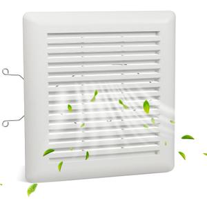 Canamax C350GN C350 S97017068 Bathroom Ventilation Fan Grille Cover with Springs, Replacement for Broan NuTone 695 696N 690 693 VC305C3N Wall-Mount Exhaust Fan, 8.75 x 9.125 Plastic White