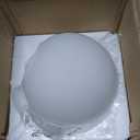KoKo&Yukina 6 Inch Milk White Glass Globes Shade Frosted Replacement Glass Shades  2.67" Fitter Opening  Lighting Fixture Replacement