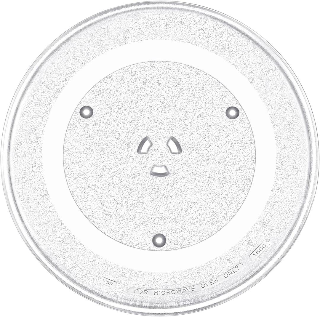 14 1/8" Microwave Turntable Glass Tray by Beaquicy - 14 1/8 INCH Microwave Plate Replacement for GE Microwave - Replaces DE74-20002B WB49X10063 DE74-20002A DE74-20002D WB39X10038 WB49X10096 (14.2")