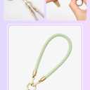 Multi-Use Cell Phone Wrist Strap for iPhone 16 Pro Max, Anti-Slip Wristlet with Secure Metal Clip&Tether for Samsung, Motorola, Pixel, Keys, AirPod and Other Mobile Devices | Thick Rope - 11.8 Inches