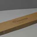 KAMANINA Curtain Rods No Drilling for Windows 32 to 86 Inches, 5/8 Inch Adjustable Renter Friendly Curain Rod with 3M Adhesive Brackets, Black