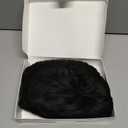 Men's Wigs,Short Mens Black Wig Layered Natural Hair Costume Halloween Heat Resistant Synthetic Wigs for Men Male